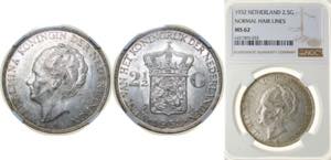 Netherlands Kingdom 1932 2½ Gulden - ... 
