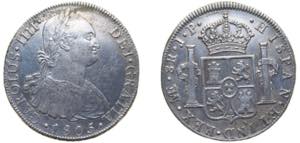 Peru Spanish colony 1805 LIMAE JP 8 Reales - ... 