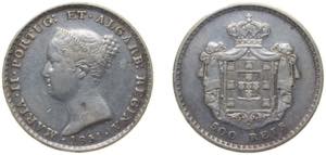 Portugal Kingdom 1851 500 Réis - Maria II ... 