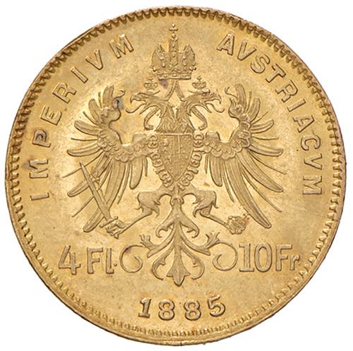 Franz Joseph 1848 - 1916 4 Gulden, ... 