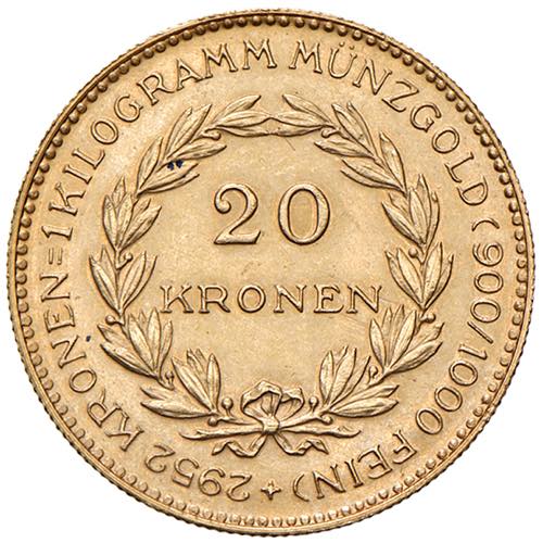 20 Kronen, 1923 1. Republik 1918 - ... 
