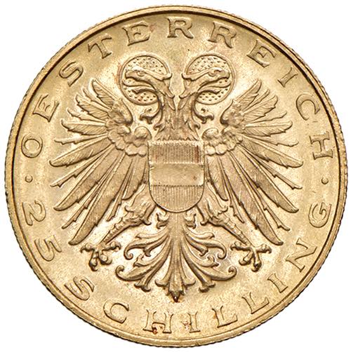 25 Schilling, 1935 1. Republik ... 