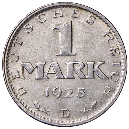 1 Mark, 1925 D  Deutschland, ... 