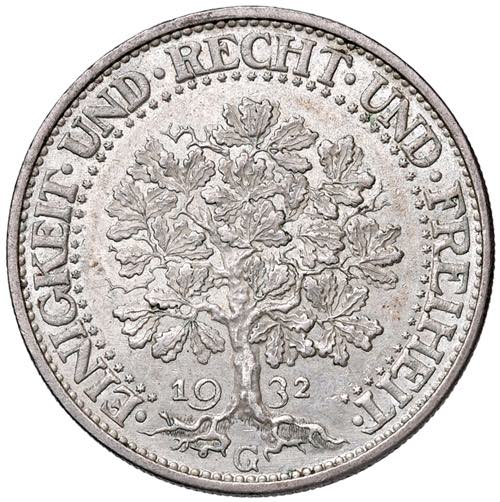 5 Mark, 1932 G  Deutschland, ... 