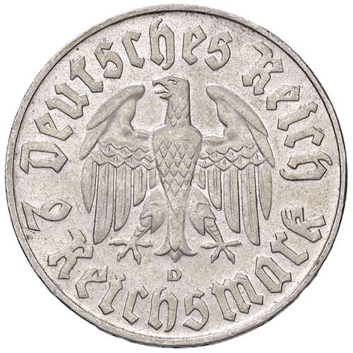 2 Reichsmark, 1933 D  Deutschland, ... 