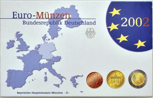 Kursmünzensatz D, 2002  ... 