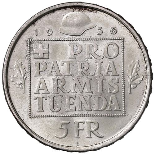 5 Franken, 1936 B  Schweiz, ... 
