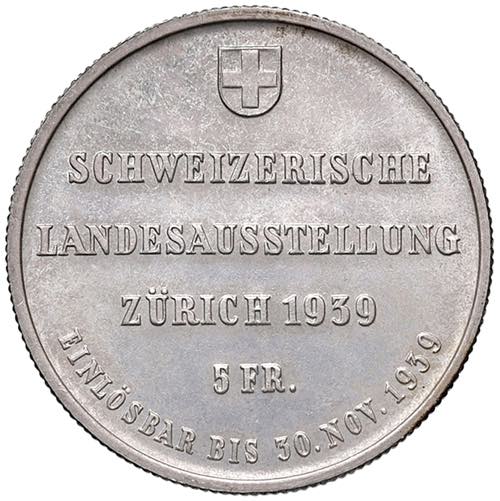 5 Franken, 1939  Schweiz, ... 