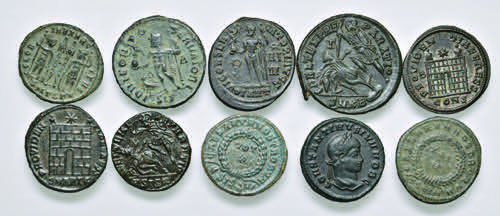 Lot (10 Stk.)  Römische Münzen, ... 