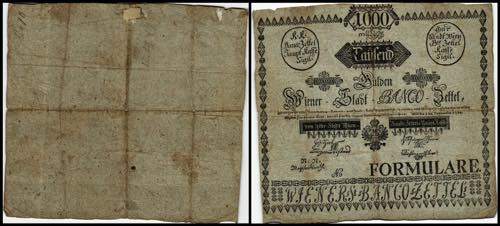 1 000 Gulden - fl., 01.11.1784  ... 