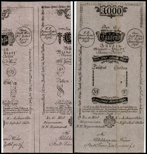 1000 Gulden - fl., 01.08.1796  ... 