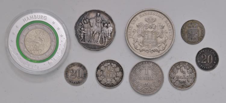 Lot Münzen Ausland, Deutschland. ... 