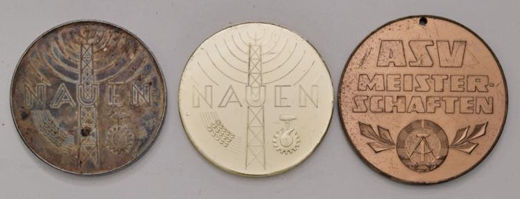 Lot Münzen Ausland, DDR. 3 Stück ... 