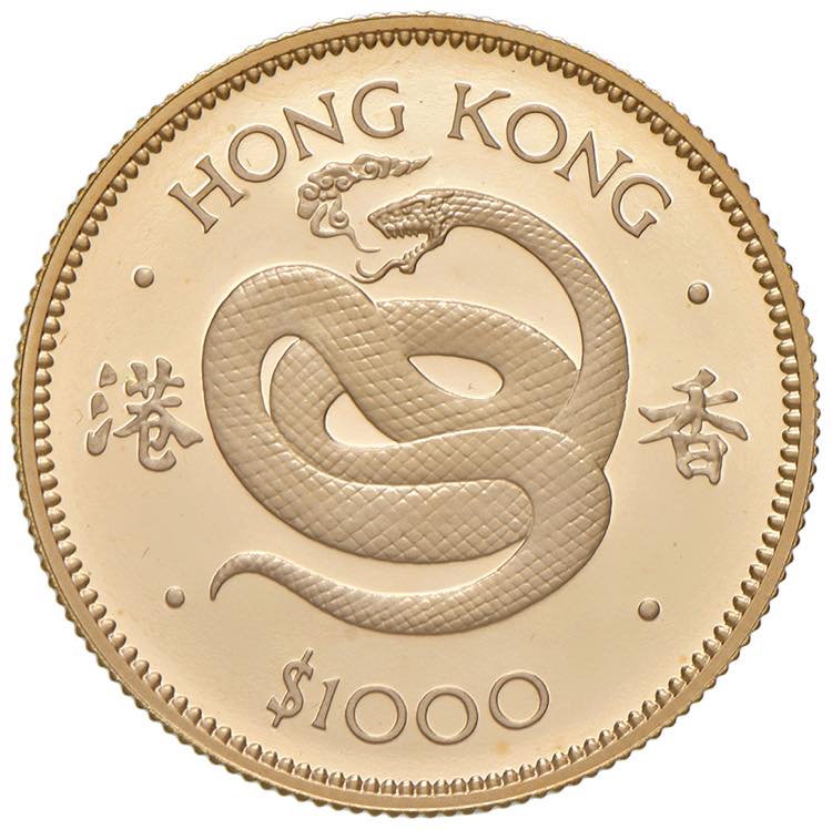 1.000 Dollar Gold, 1977 Hong Kong. ... 