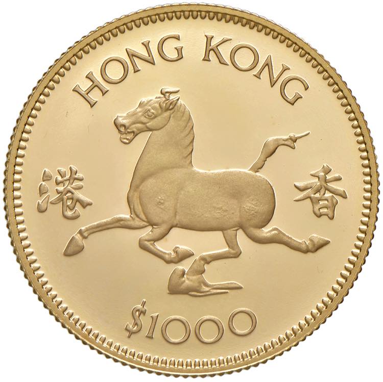1.000 Dollar Gold, 1978 Hong Kong. ... 
