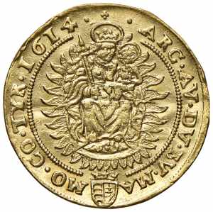 Matthias II. 1612 - 1619 2 Dukaten, 1614. ... 