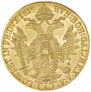 Franz I. 1806 - 1835 4 Dukaten, 1815. A, ... 