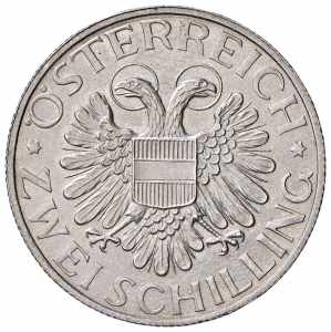 2 Schilling, 1934 1. Republik 1918 - 1933 - ... 