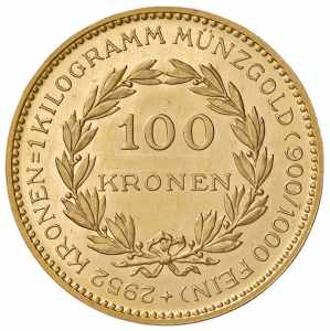 100 Zollkronen, 1923 1. Republik 1918 - 1933 ... 
