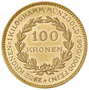 100 Zollkronen, 1924 1. Republik 1918 - 1933 ... 