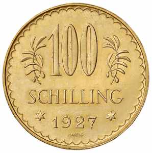 100 Schilling, 1927 1. Republik 1918 - 1933 ... 