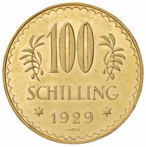 100 Schilling, 1929 1. Republik 1918 - 1933 ... 