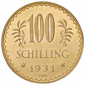 100 Schilling, 1931 1. Republik 1918 - 1933 ... 