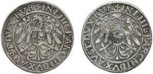 Ferdinand I. 1521 - 1564 Lot. 2 Stück 1/4 ... 