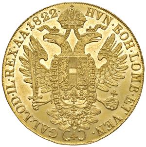 Franz I. 1804 - 1835 4 Dukaten, 1822 A. Wien ... 