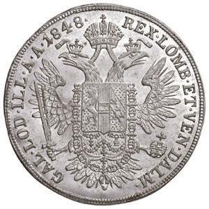 Franz Joseph I. 1848 - 1916 1/2 Taler, 1848 ... 