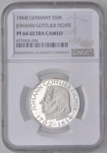 5 Deutsche Mark, 1964 J ... 