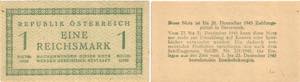 10x 1 Reichsmark, 1945 Österreich, Republik ... 