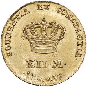 Frederik V. 1746 - 1766 Dänemark. 12 Mark, ... 