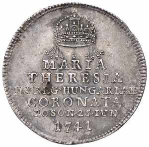 Maria Theresia 1740 - 1780 Ag - Jeton, 1741. ... 