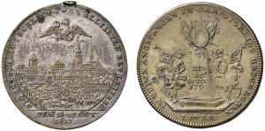 Franz I. 1804 - 1835 2x Cu Medaillen, 1815. ... 
