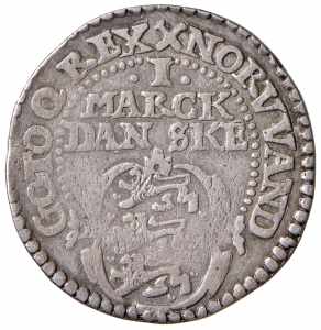 Christian IV. 1588 - 1648 Dänemark. 1 Mark, ... 