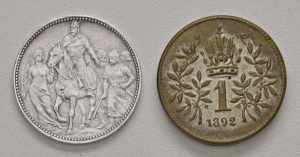 Franz Joseph I. 1848 - 1916 Lot. 2 Stück, ... 