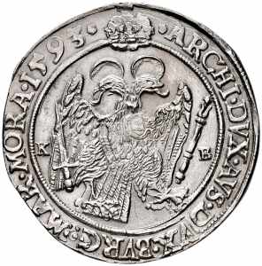 Rudolph II. 1576 - 1612 Taler, 1593. KB ... 