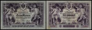 Österreichisch-ungarische Bank Kronen. 10 K ... 