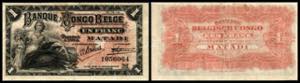 Belgisch Kongo. 1 Francs 15.10.1914 MATADI, ... 