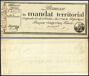 Republik Frankreich. 25 Francs (18.3.1796) ... 