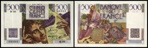 Bank de Francs Frankreich. 500 Francs ... 