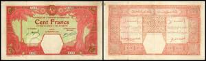 Franz. West - Afrika. 100 Francs 24.9.1926, ... 