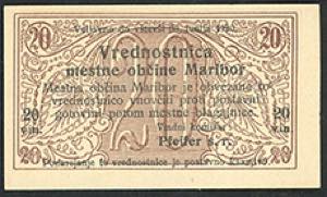 Slovenien. Marburg 1919, 37 Stück, 10 ... 
