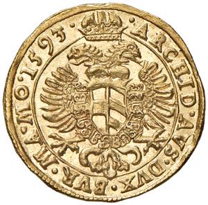 Rudolph II. 1576 - 1612 Dukat, 1593. Prag ... 