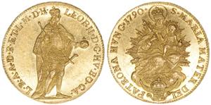 Leopold II. 1790 - 1792 Dukat, 1790. ... 