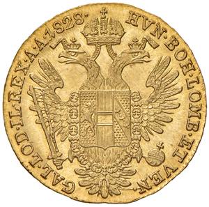 Franz I. 1806 - 1835 Dukat, 1828, A. Wien ... 