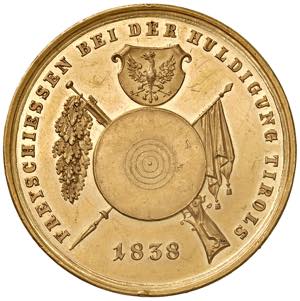 Ferdinand I. 1835 - 1848 Au-Medaille zu 10 ... 