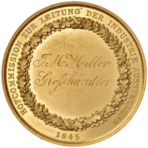 Ferdinand I. 1835 - 1848 Au-Medaille zu 15 ... 