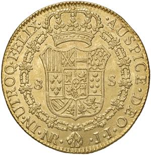 Carlos IV. 1788 - 1808 Kolumbien. 8 Escudos, ... 
